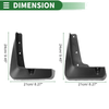 Lexus ES350 Base Sedan Mud Flap Splash Guard Set (2013-2018)