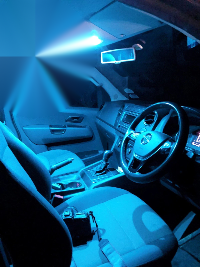 VW Amarok Bright Green LED Interior Light Conversion Kit (2010-2023)