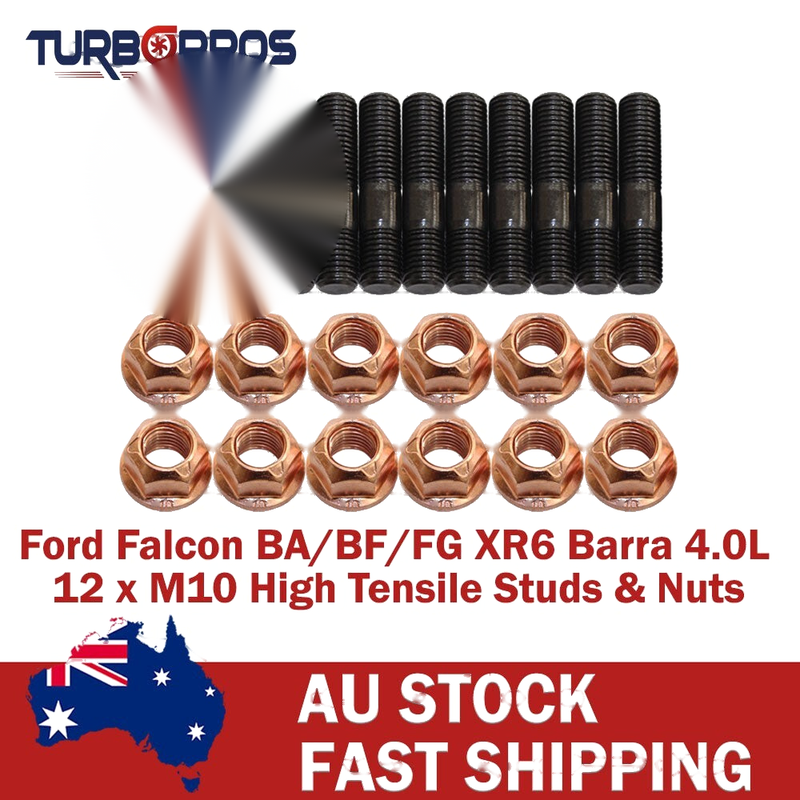 Ford Falcon XR6 BA / BF / FG Barra 4.0L High Tensile Exhaust Manifold Stud Kit