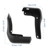 Honda Accord (2018-2021) - Black Mud Flaps Kit Splash Guards