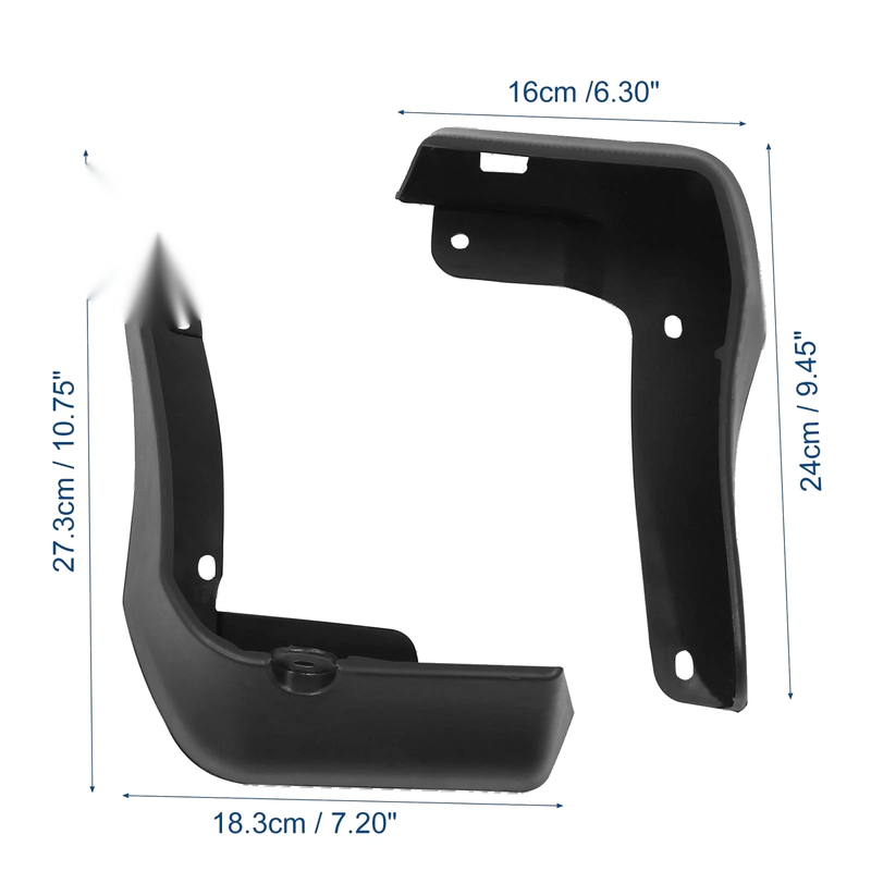 Honda Accord (2018-2021) - Black Mud Flaps Kit Splash Guards