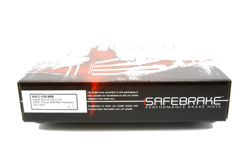Nissan Skyline V35-CV35 350GT Braided Brake Line Kit (2001-2007)