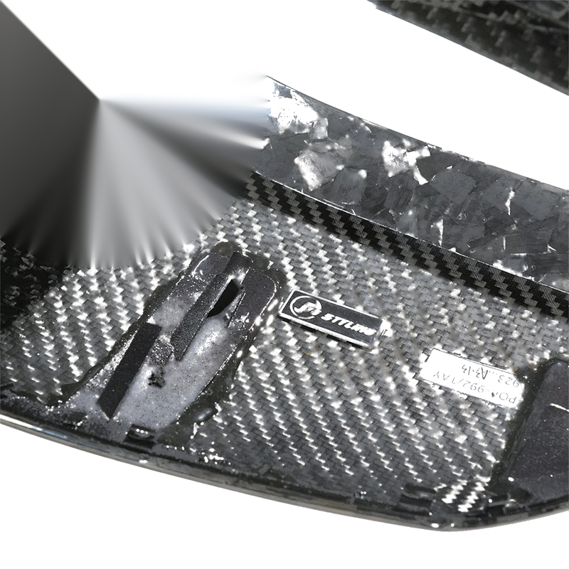 Porsche Taycan (2020-2023) Forged Carbon Fiber Rear Side Mirror Cover