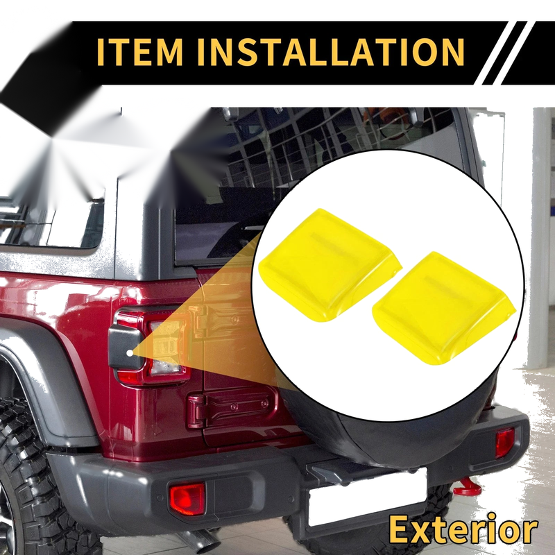 Jeep Wrangler JL JLU (2018-2024) Yellow Tail Light Side Cover Trim