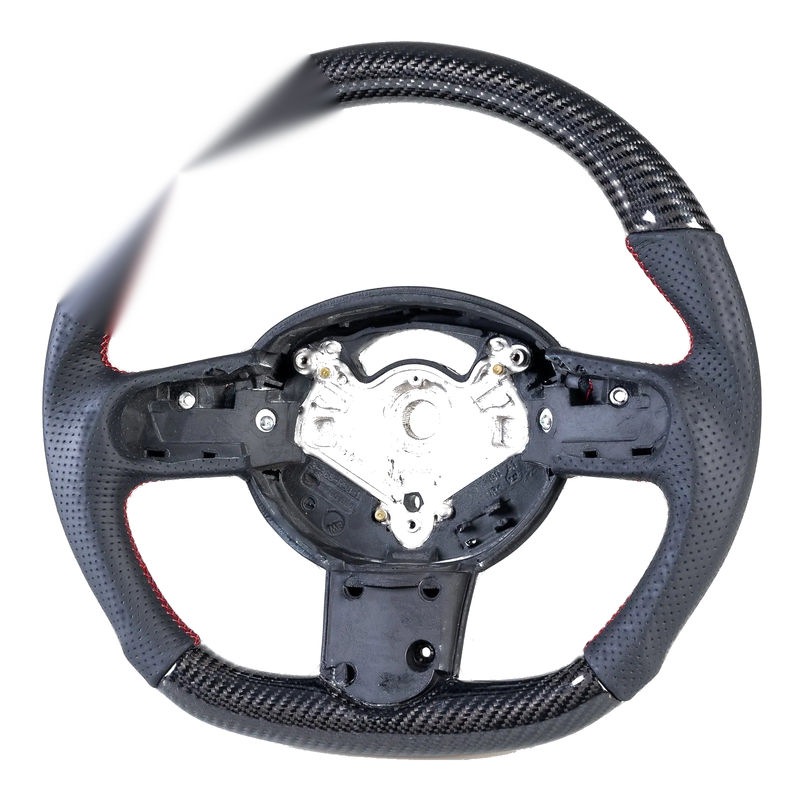 Mini R50 R52 R53 Carbon Flat Bottom 3 Spoke Leather Steering Wheel (2002-2008)