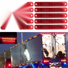 Auto Truck Trailer Red 10 x 12V 9 LED Sealed Side Marker Clearance Lights