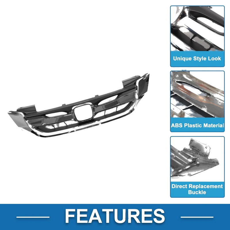 Honda Accord 2013-2015 4 Door Sedan Front Hood Bumper Grille