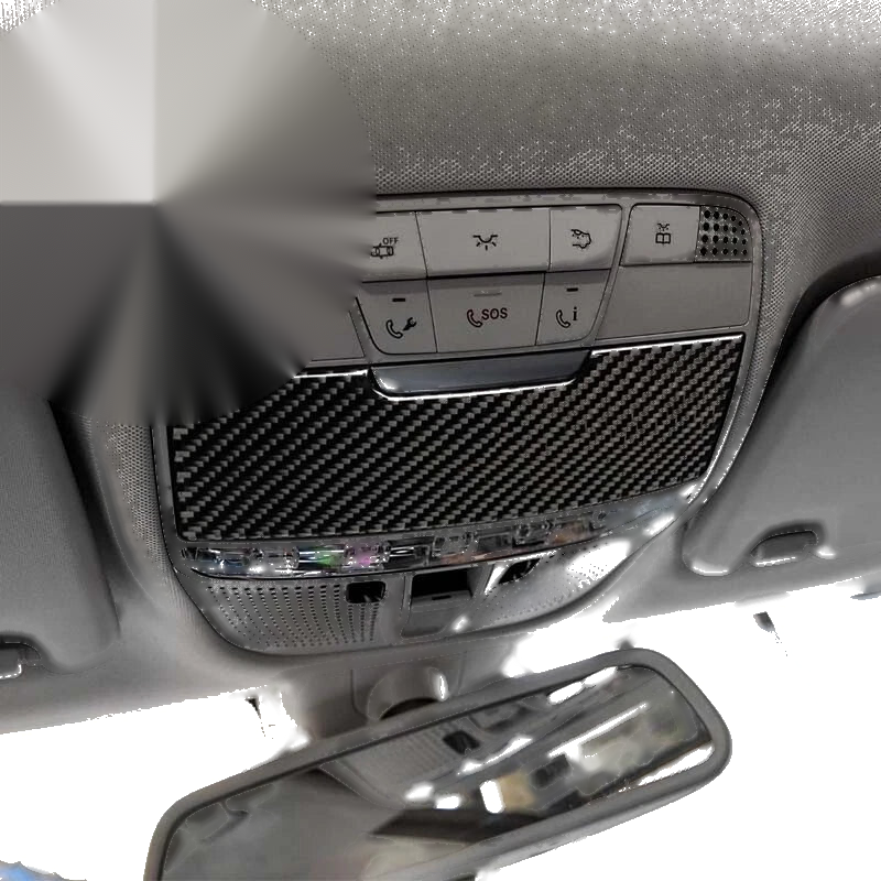 Benz C GLC 2015-2018 Carbon Fiber Roof Lamp Sunglasses Box Cover Trim Fit