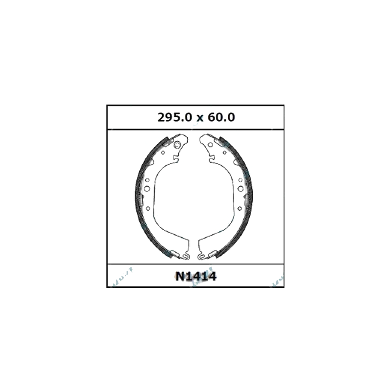 Land Cruiser 40 60 70 75 80 Series Rear Drum Brake Shoes (1975-1997)