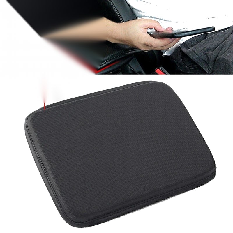 Universal Car Carbon Center Console Armrest Cushion Mat Pad Cover