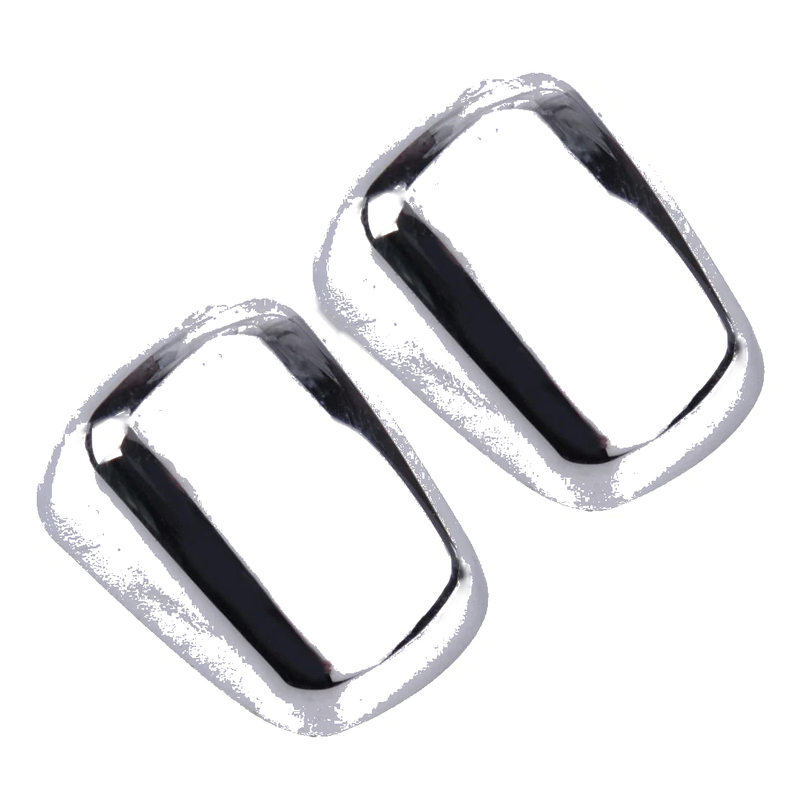 Jeep Compass Patriot 2 x Chrome Windshield Wiper Nozzle Covers (2007-2017)