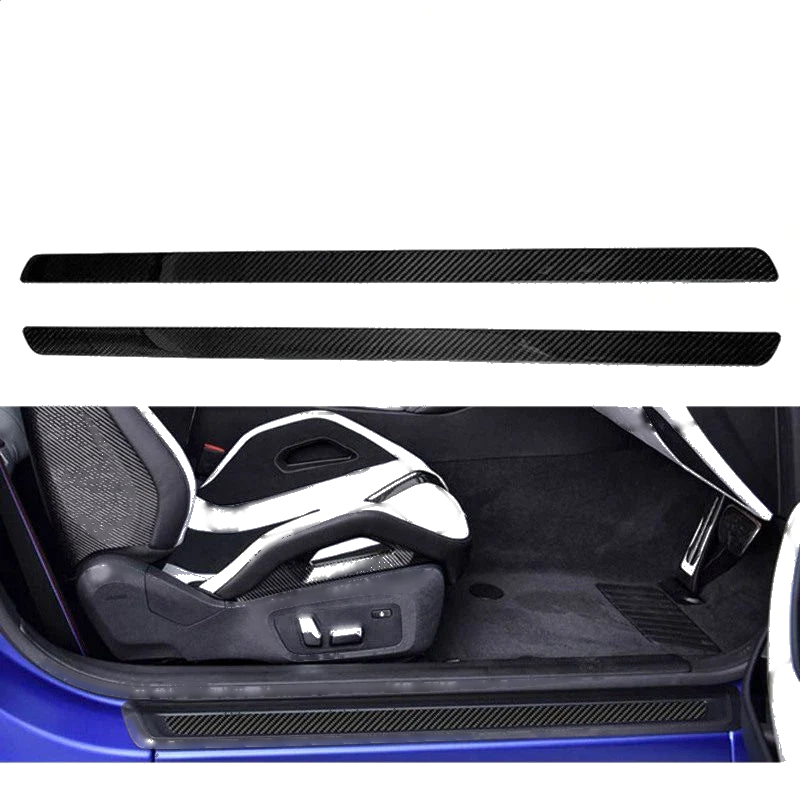 BMW M3 G80 / M4 G82 2021-2024 Real Carbon Fiber Front Door Sill Trim Strip