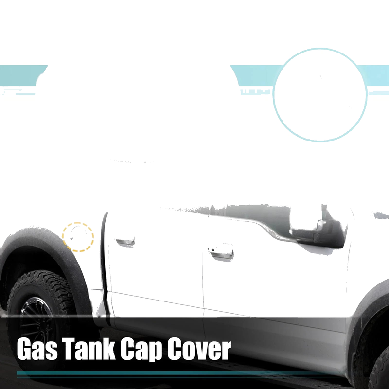 Ford F-150 (2009-2014) White Fuel Gas Tank Door Filler Cover