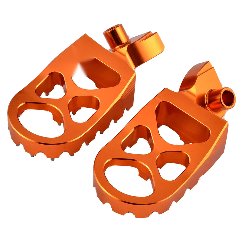 KTM 150 250 300 350 450 XC EXC Wide Foot Pegs + Pins (2006-2016)