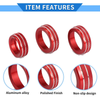 Dodge Durango (2021-2023) 3 x Pcs AC Media Volume Tune Switch Knob Cover Ring