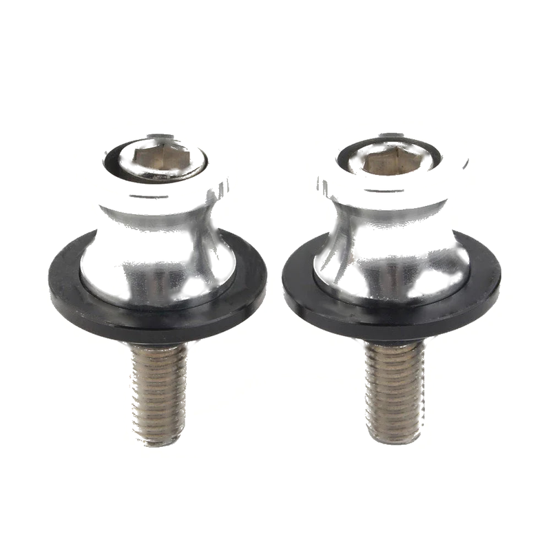 KAWASAKI ZX6R (2012-2021) Silver CNC 8MM Swingarm Spools Slider Screws