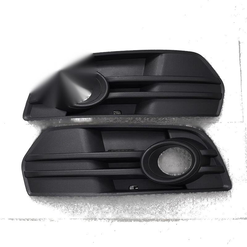 Audi Q5 Matte Black Front Bumper Fog Light Covers (2009-2012)