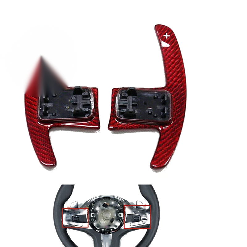 BMW G20 G30 G32 G11 G01 G02 G05 M5 F90 X3M X4M Steering Wheel Paddle Red (2018-2023)