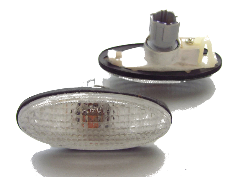 Nissan Navara D22 Clear Guard Side Turn Signal Lights (1997-2005)