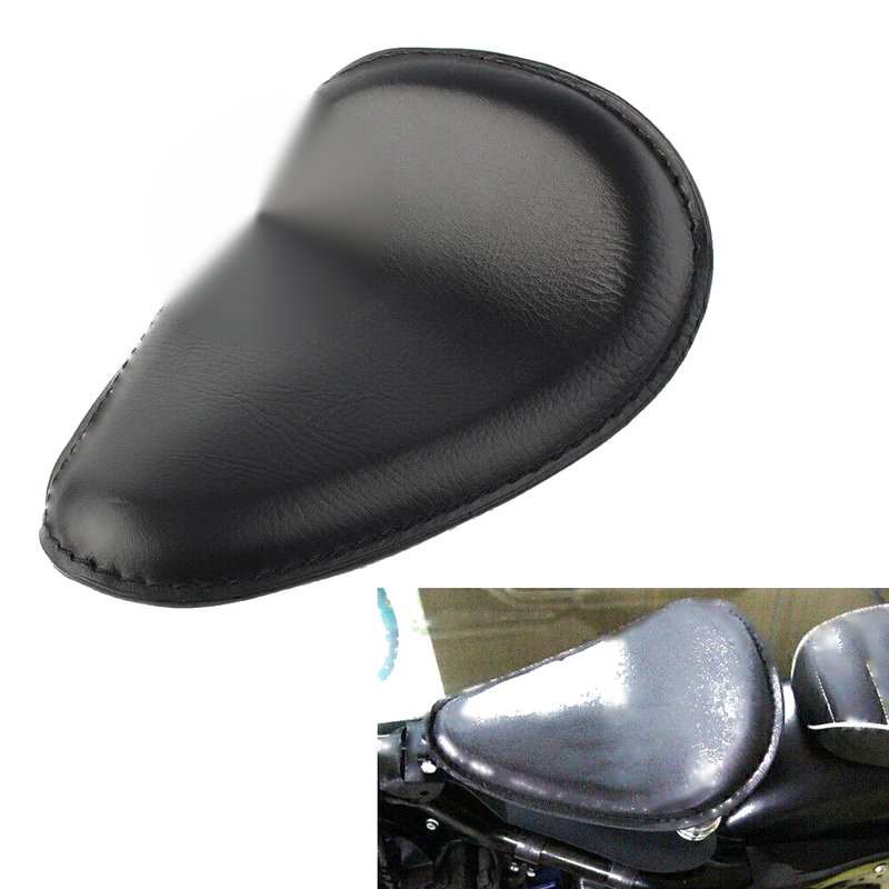 Harley Chopper Bobber Spring Bracket Leather Solo Driver Seat (2000-2023)