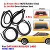 Windshield Rubber F+R Door Rubber Set 4 Fits Datsun Fairlady 240Z 1970-73 D05