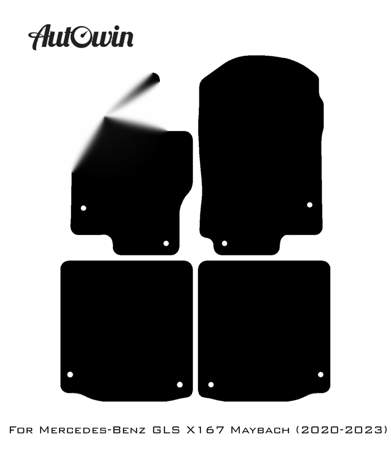 Mercedes Benz G-Class W461 Type 1 Black Floor Mats (1979-2008)