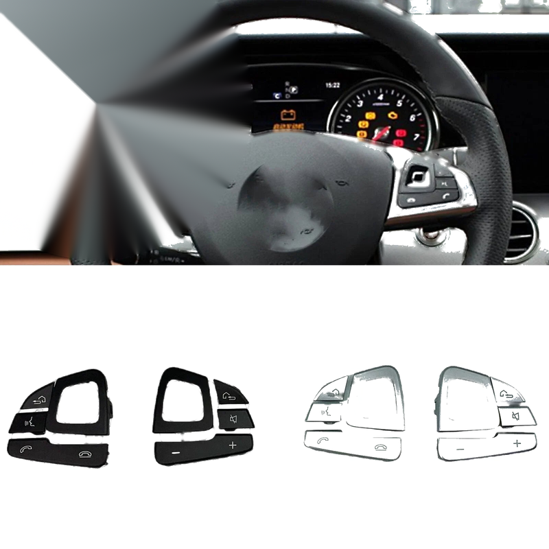 Mercedes Benz E-Class Steering Wheel Button Cover (2016-2018)