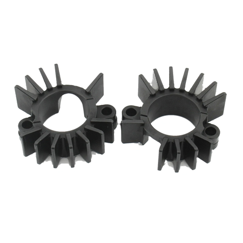 BONNEVILLE 900 Black Finned Exhaust Pipe Clips (2017-2023)