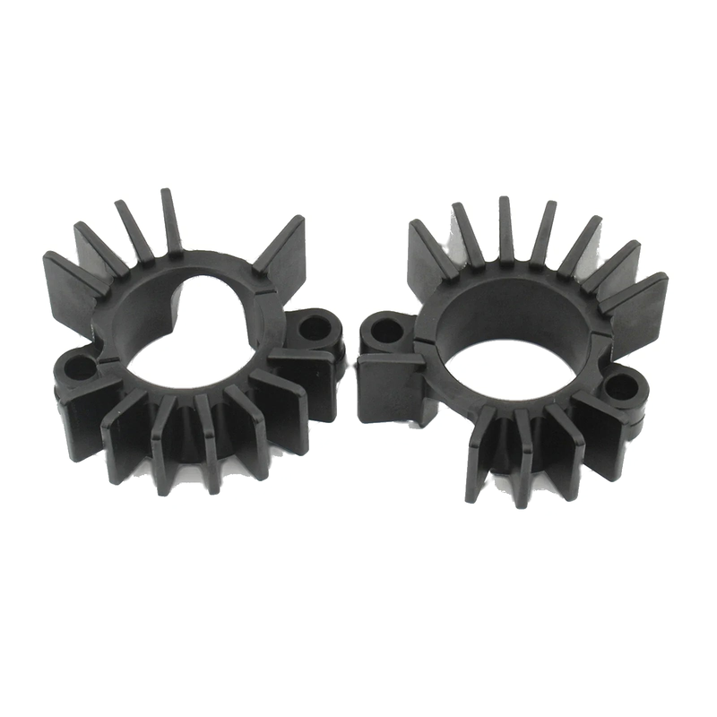BONNEVILLE 900 Black Finned Exhaust Pipe Clips (2017-2023)