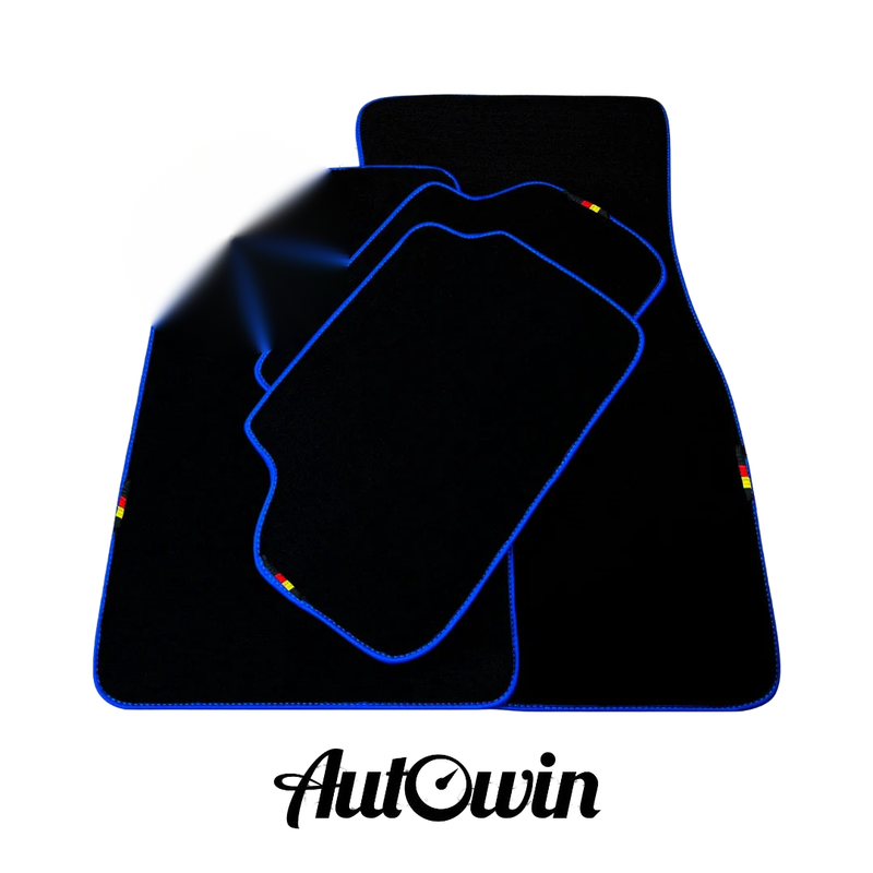 BMW 6 Series M6 F12 Convertible AutoWin Black Floor Mats (2012-2018)