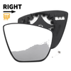 Ford Ka Right Side White Convex Heated Mirror Glass (2016-2021)