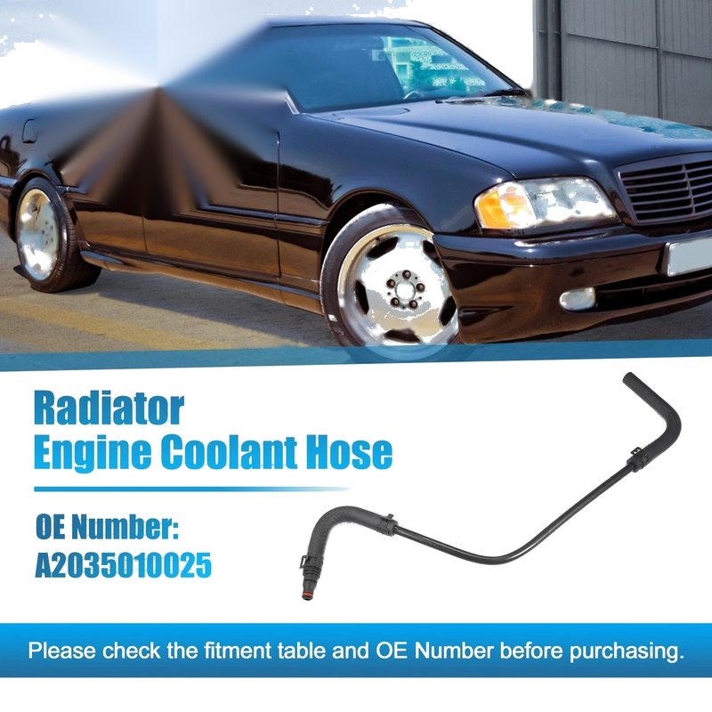 Mercedes-Benz C 230 1.8L L4 Radiator Engine Coolant Hose (2002-2007)