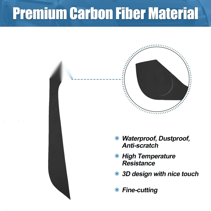 Ford Mustang (2015-2022) Black Car Door Anti Kick Protector Sticker Kit