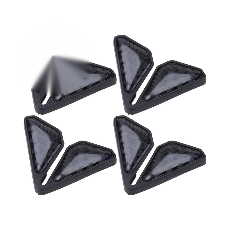 2 x Black Anti-Scratch Car Door Corner Protector Covers