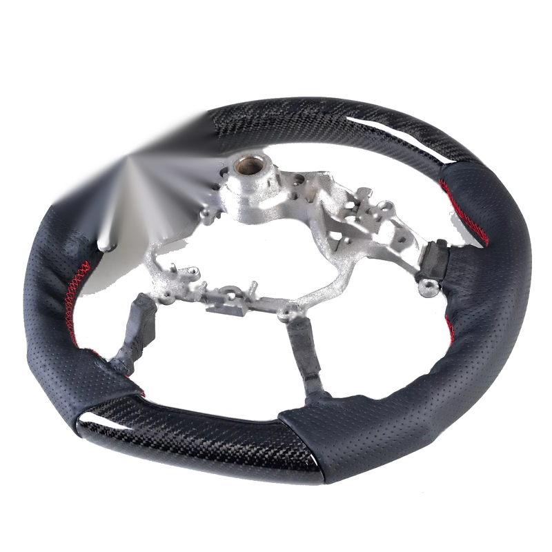 Toyota Land Cruiser Prado Carbon Flat Bottom Steering Wheel (2009-2023)