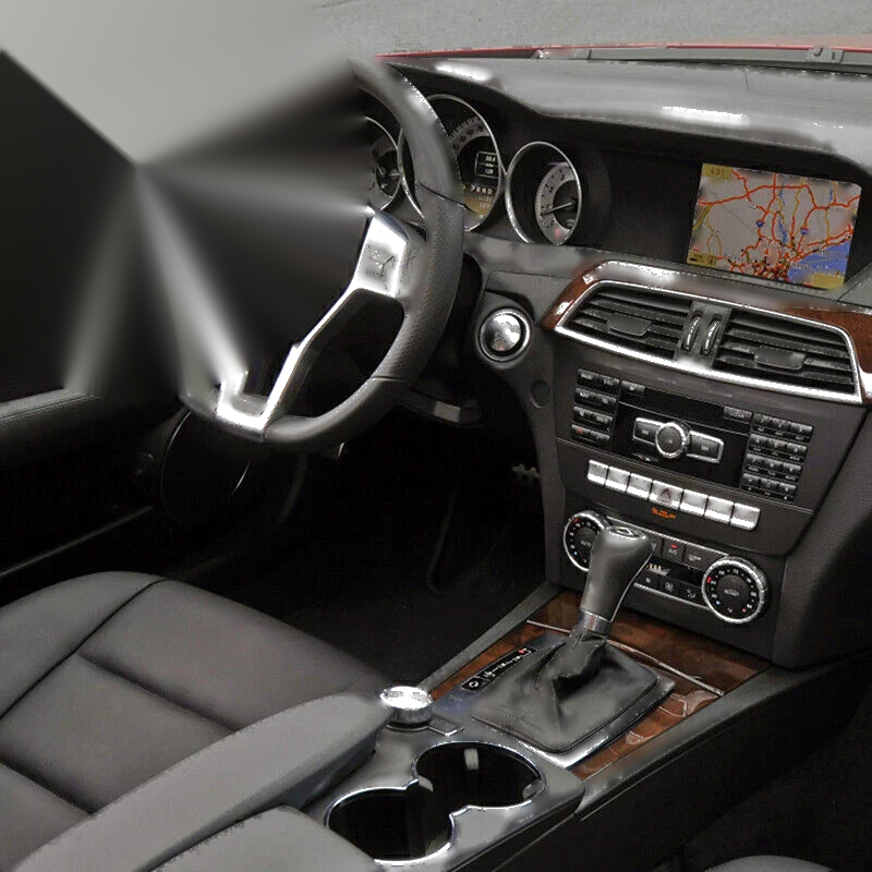 Mercedes W176 W204 W212 Chrome Steering Wheel Cover Trim (2012-2014)