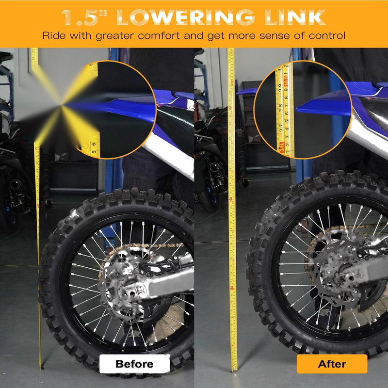 Yamaha YZ125 YZ250 Rear Linkage Lowering Link Kit (2006-2024)