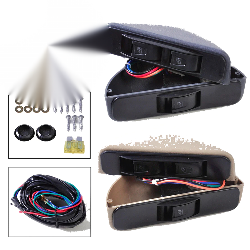 Car Front Doors 3 x Rocker Switch Kit Power Window Lock 12V