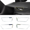 Toyota Harrier Venza Steel Interior Door Handle Cover Trim Silver (2020-2024)