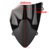 Kawasaki Ninja 250R EX250 (2008-2012) Black Double Bubble Windshield