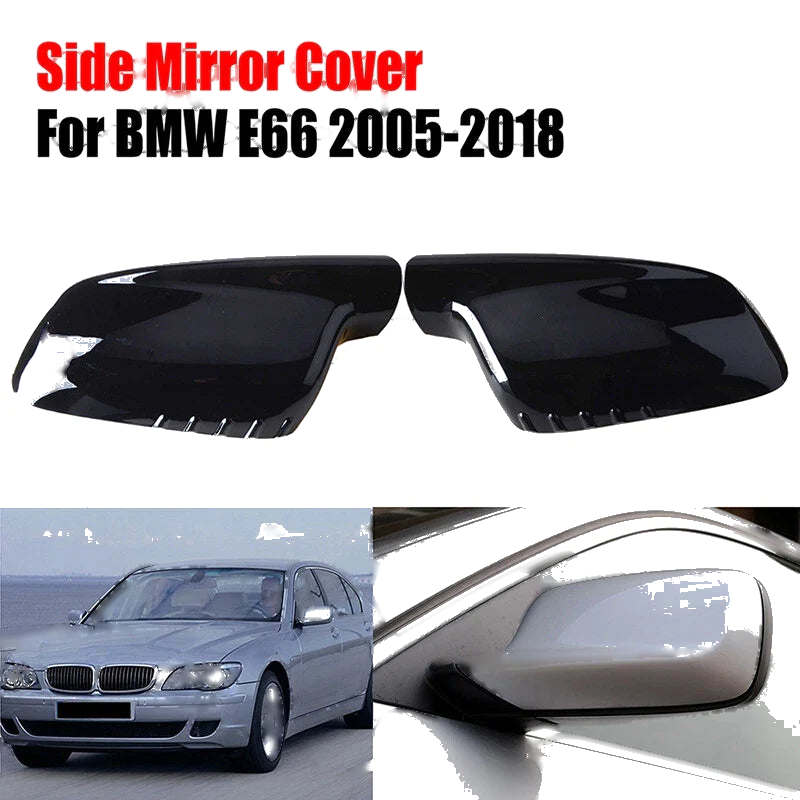 BMW E46 E65 E66 330Ci 745i 750i 750Li 760i Gloss Black Mirror Cover Caps