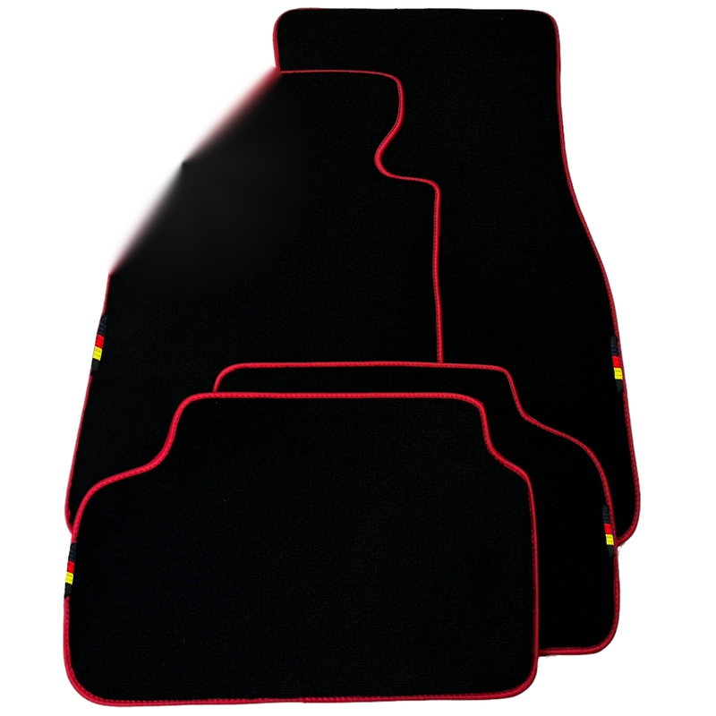 BMW 7 Series F01 with Red Trim Black Floor Mats (2008-2015)
