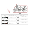 Motorcycle Scooter - Black Waterproof Folding Cover (F3)