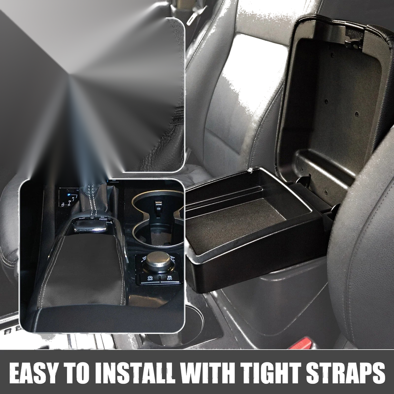Lexus RX350 (2015-2022) - Black with White Stitching Center Console Armrest Cover