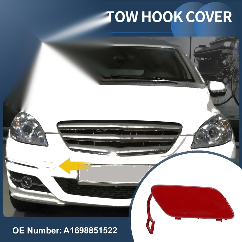 Mercedes-Benz B-Class (2005-2011) - Jupiter Red Front Bumper Tow Hook Cover