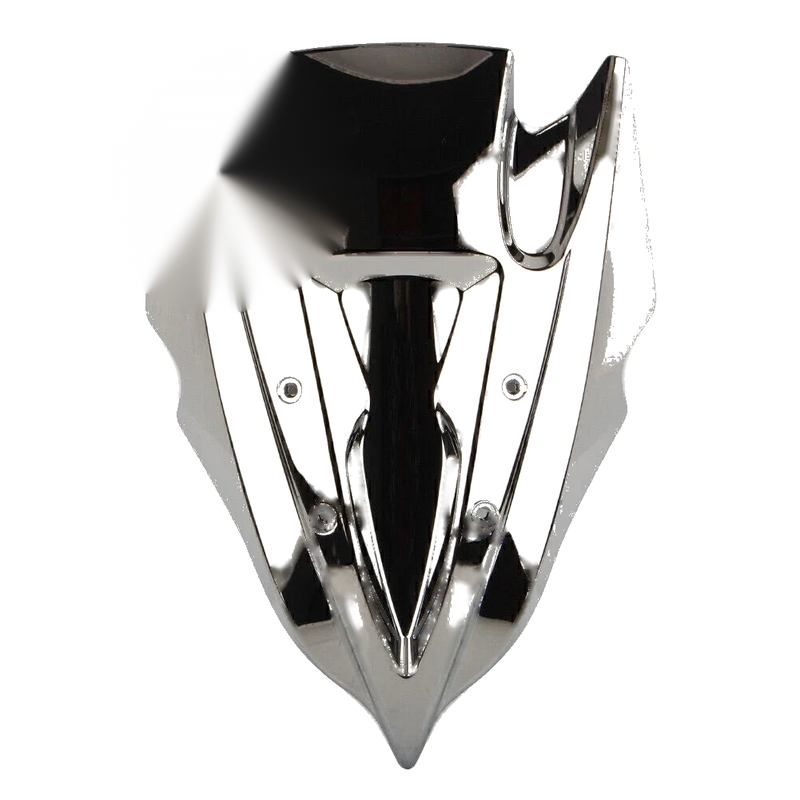 Kawasaki Z250 Z300 Silver Double Bubble Windshield (2013-2017)