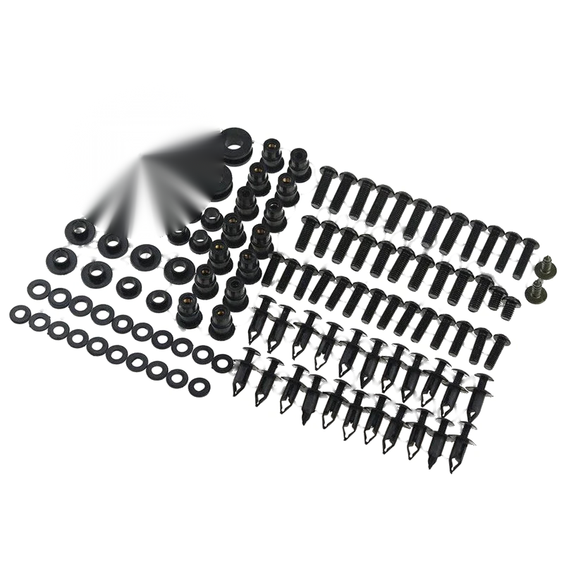 Honda CBR 1000RR (2006-2007) - Body Screw Set Black Fairing Bolt Kit