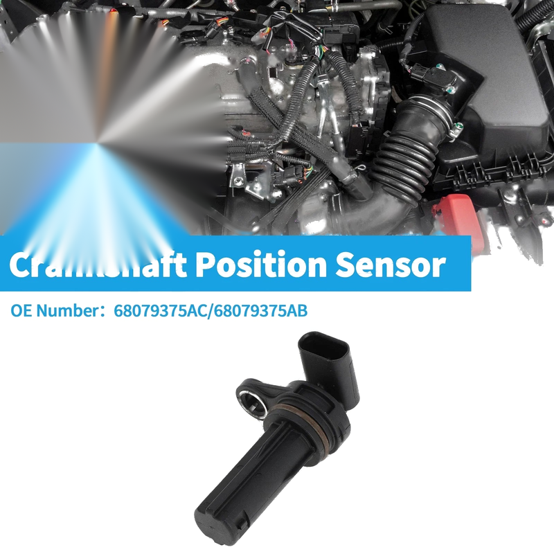JEEP Compass 2.4 2017-2023 1 x Black Crankshaft Position Sensor