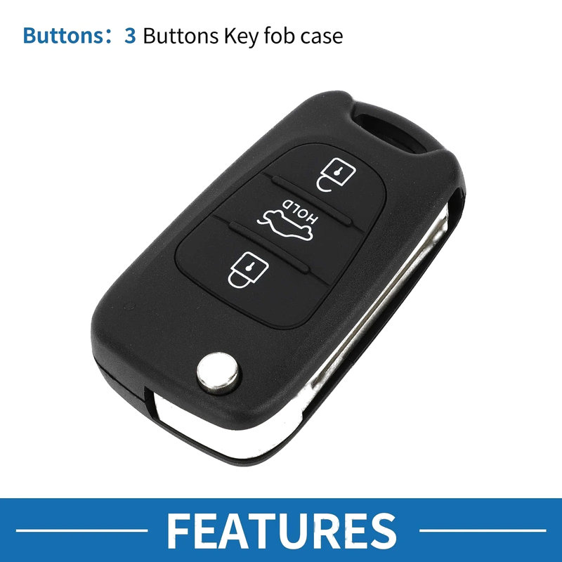 Hyundai I20 I30 I35 3 x Keyless Entry Remote Key Fob Shell Case (2008-2017)