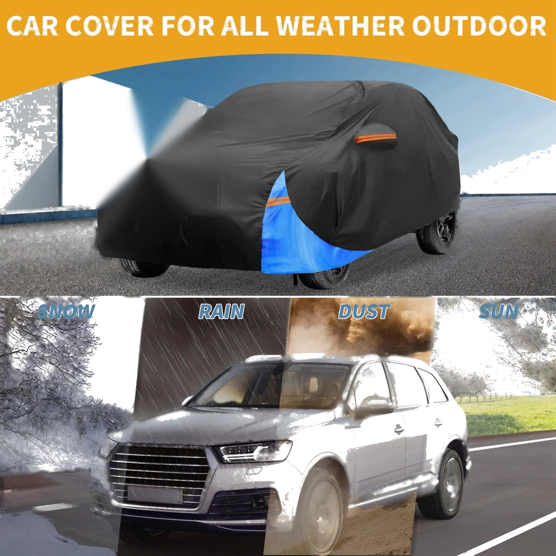 Ford Kuga (2013-2023) Black Blue 210D-PU Waterproof All Weather Car Cover